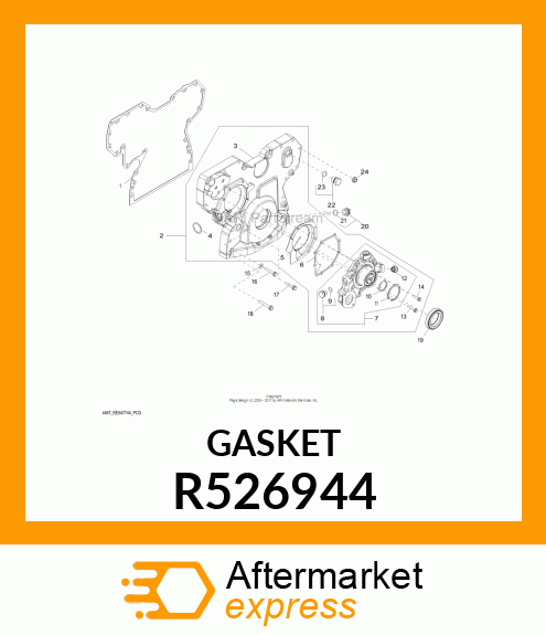 GASKET, TIMING GEAR COVER R526944