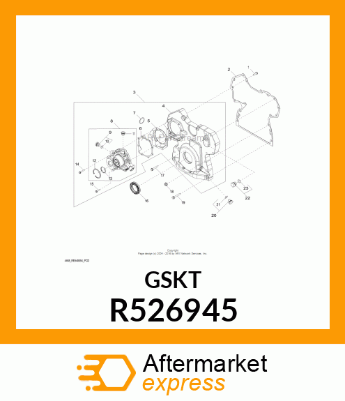 GASKET, TIMING GEAR COVER R526945