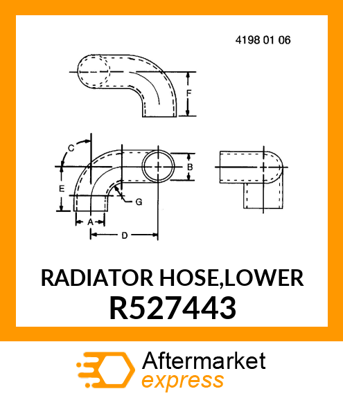 RADIATOR HOSE,LOWER R527443