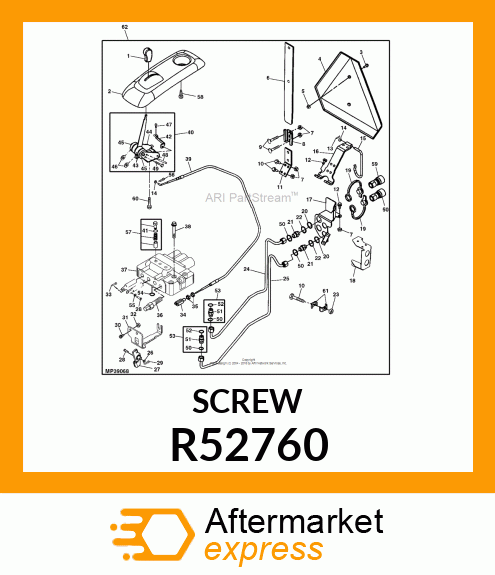 Screw (6) for 4430, 4440, 4240, 4440 R52760