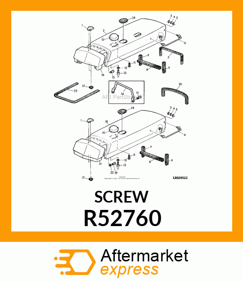 Screw (6) for 4430, 4440, 4240, 4440 R52760