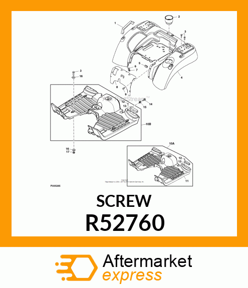 Screw (6) for 4430, 4440, 4240, 4440 R52760