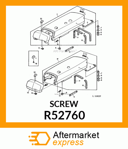 Screw (6) for 4430, 4440, 4240, 4440 R52760