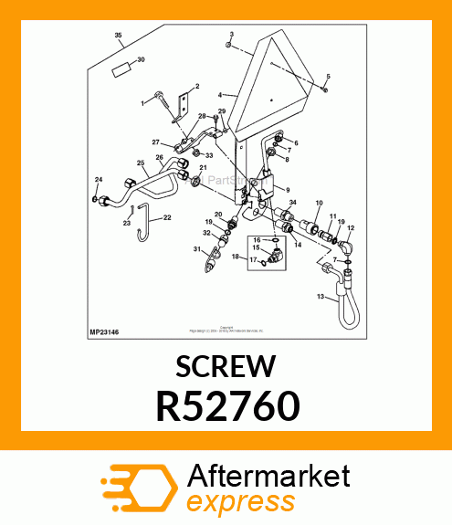 Screw (6) for 4430, 4440, 4240, 4440 R52760