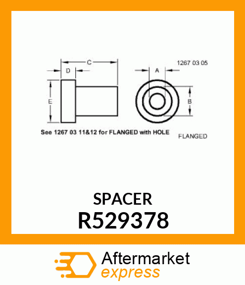 SPACER,IDLER PULLEY R529378