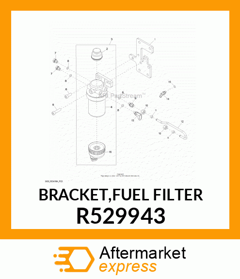 BRACKET,FUEL FILTER R529943