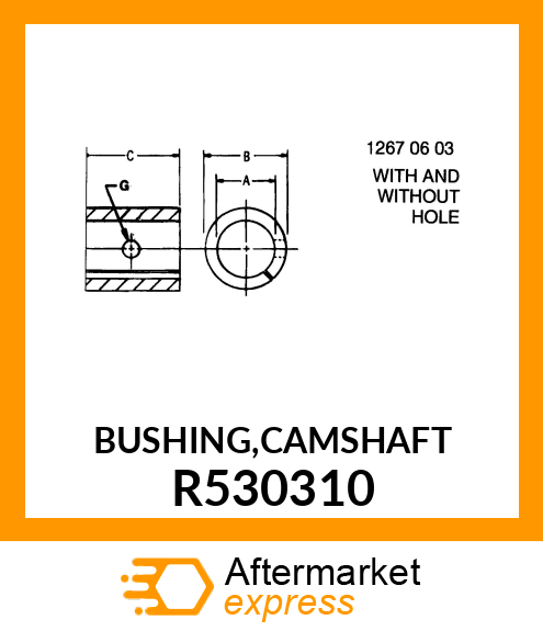 BUSHING,CAMSHAFT R530310
