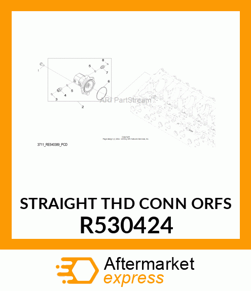 STRAIGHT THD CONN ORFS R530424