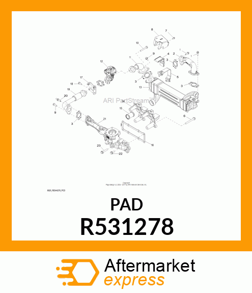 EGR COOLER CLAMP R531278