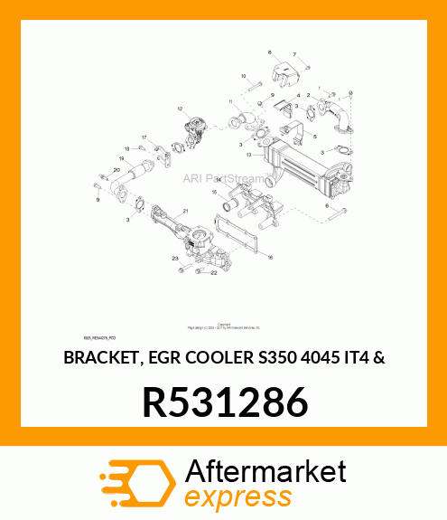 BRACKET, EGR COOLER S350 4045 IT4 amp; R531286