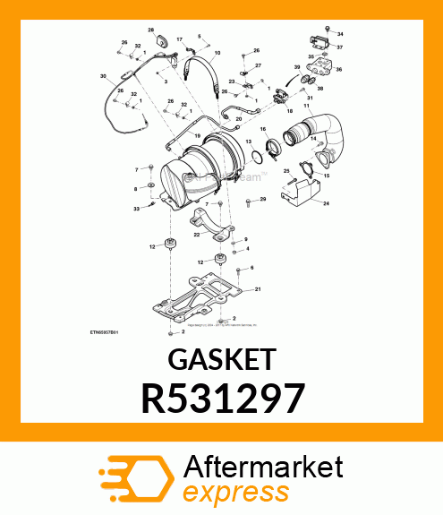 GASKET,EXHAUST BRAKE 4045 IT4 R531297