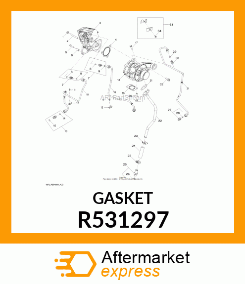 GASKET,EXHAUST BRAKE 4045 IT4 R531297