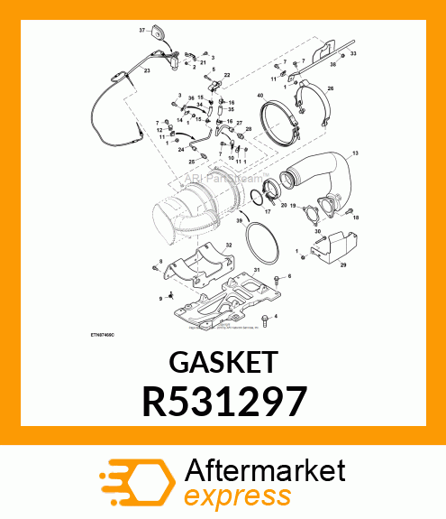 GASKET,EXHAUST BRAKE 4045 IT4 R531297