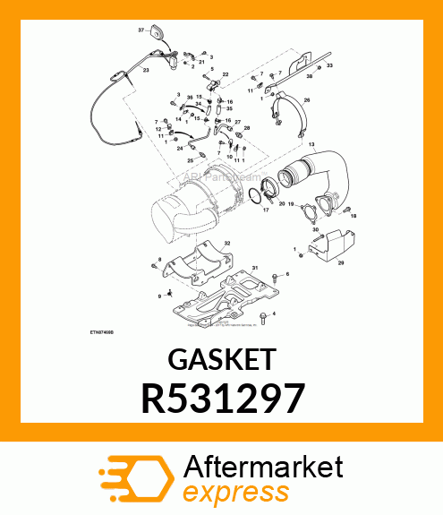 GASKET,EXHAUST BRAKE 4045 IT4 R531297