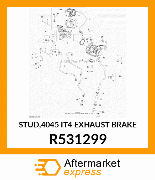 STUD,4045 IT4 EXHAUST BRAKE R531299