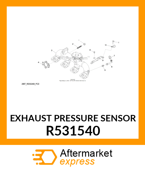 EXHAUST PRESSURE SENSOR R531540