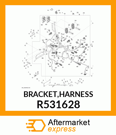 BRACKET,HARNESS R531628