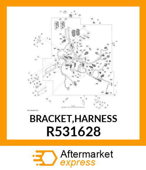 BRACKET,HARNESS R531628