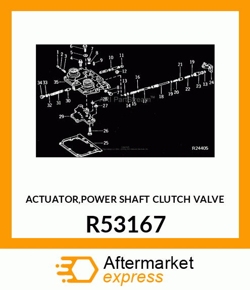 ACTUATOR,POWER SHAFT CLUTCH VALVE R53167