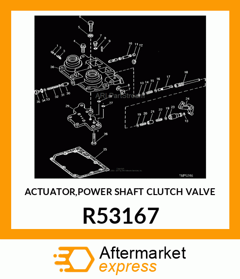 ACTUATOR,POWER SHAFT CLUTCH VALVE R53167