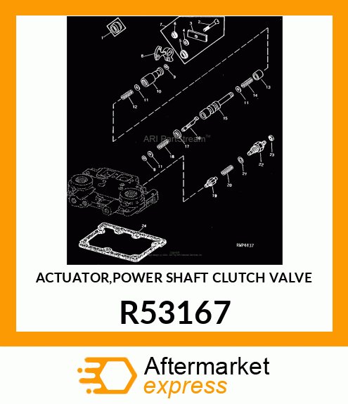 ACTUATOR,POWER SHAFT CLUTCH VALVE R53167