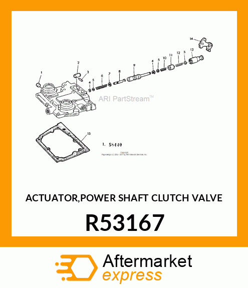 ACTUATOR,POWER SHAFT CLUTCH VALVE R53167