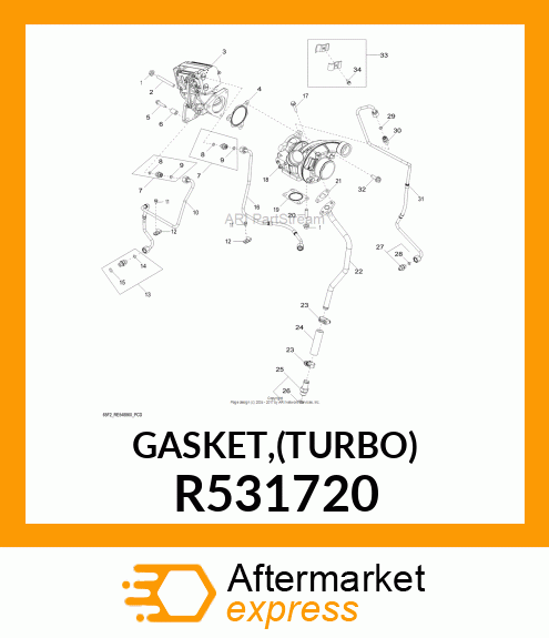 GASKET,(TURBO) R531720