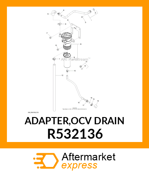 ADAPTER,OCV DRAIN R532136