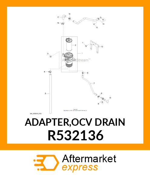 ADAPTER,OCV DRAIN R532136