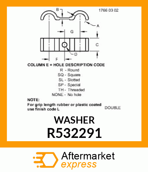 HALF CLAMP,COOLANT LINES R532291