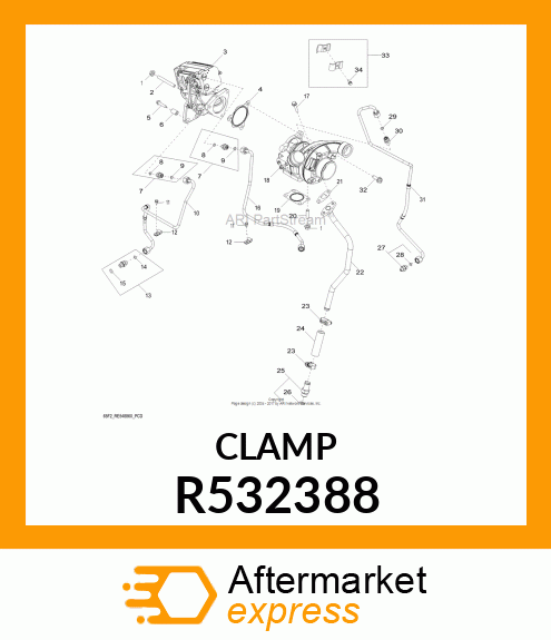 CLAMP,DIA 9.52 X 15 R532388