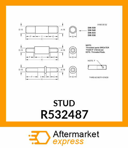 STUD, R532487