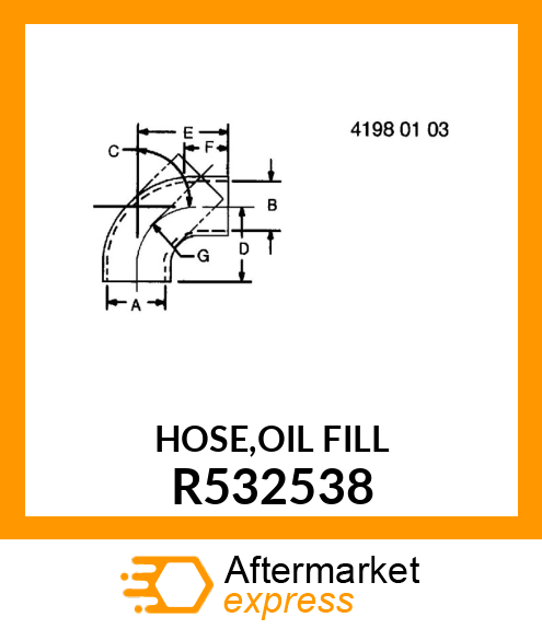 HOSE,OIL FILL R532538