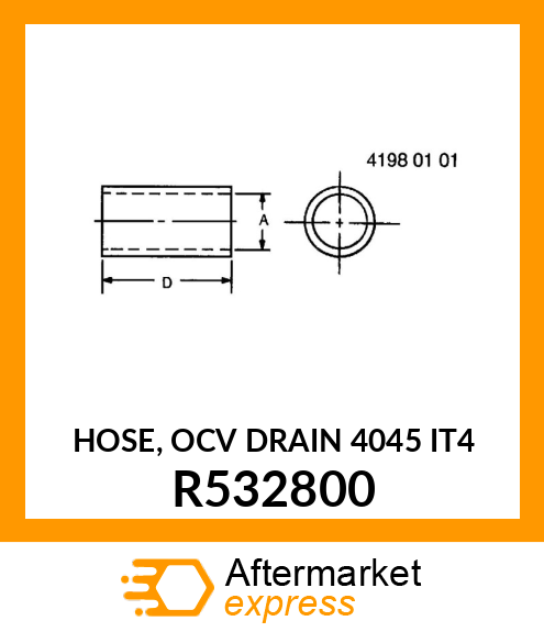 HOSE, OCV DRAIN 4045 IT4 R532800