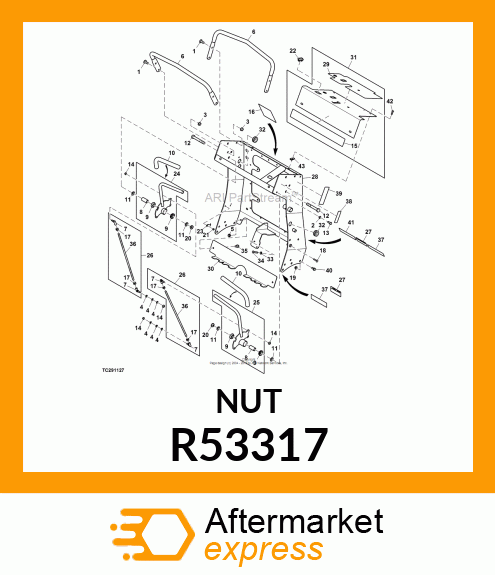 NUT, STOP R53317