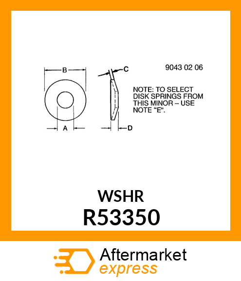 WASHER,SPECIAL LOCK R53350