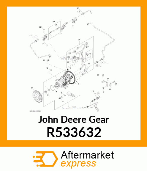 GEAR, FUEL INJECTION PUMP R533632