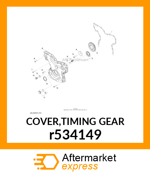 COVER,TIMING GEAR r534149