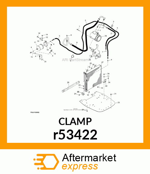 CLAMP, MUFFLER amp; MISC. r53422