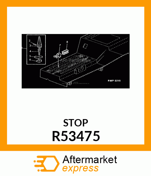 STOP,ROCKSHAFT HEIGHT R53475