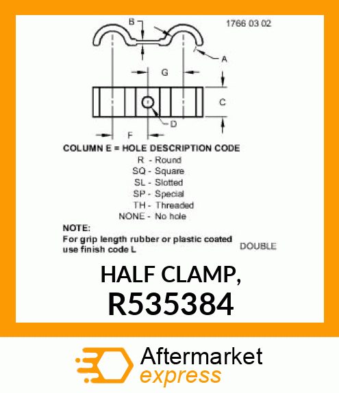 HALF CLAMP, R535384