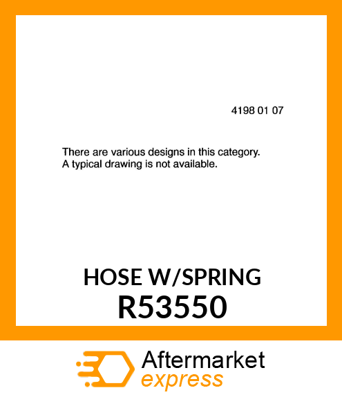 HOSE,LOWER WATER R53550