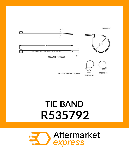 12 " TIE BAND WITH DOUBLE HEAD R535792