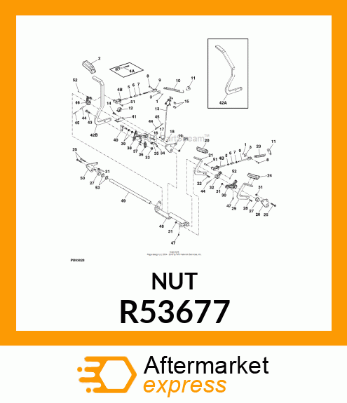 LOCK NUT, NUT,SPEED R53677