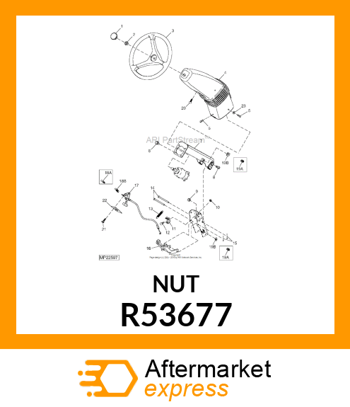 LOCK NUT, NUT,SPEED R53677