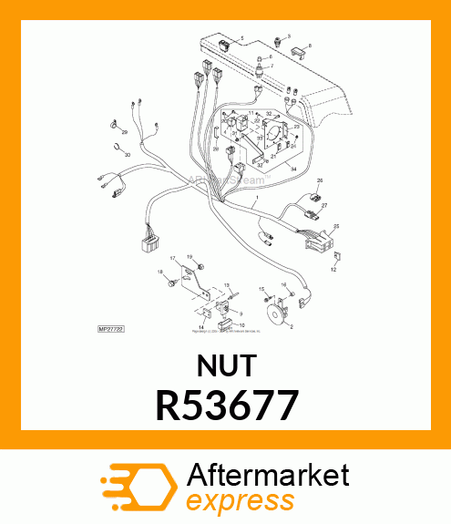 LOCK NUT, NUT,SPEED R53677