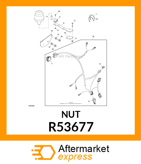 LOCK NUT, NUT,SPEED R53677