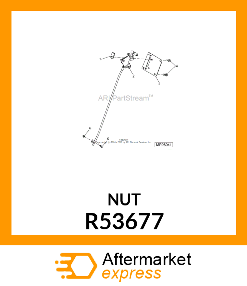 LOCK NUT, NUT,SPEED R53677