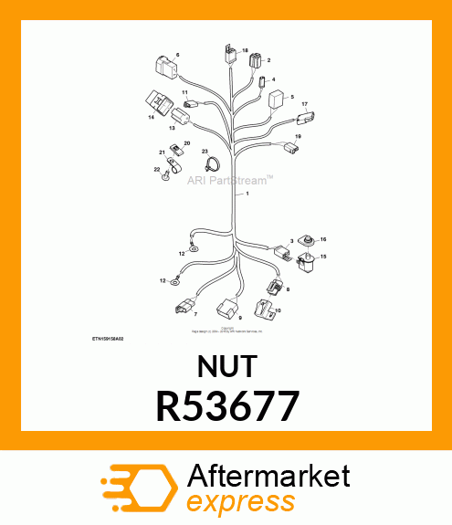 LOCK NUT, NUT,SPEED R53677