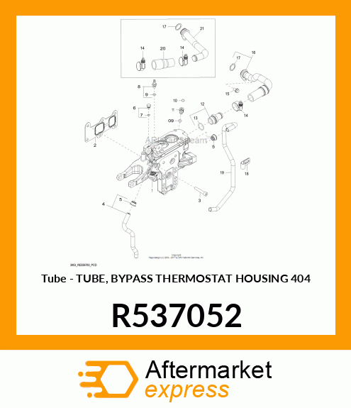 Tube - TUBE, BYPASS THERMOSTAT HOUSING 404 R537052